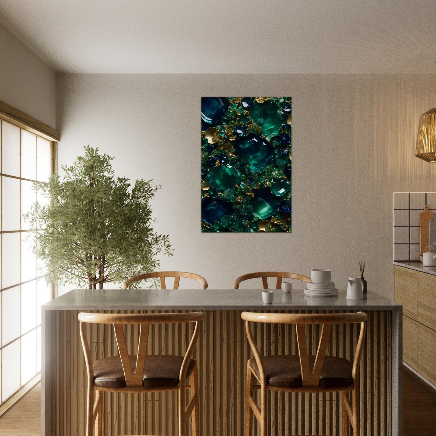 Captivating Artwork Inspired by Gemstone Allure