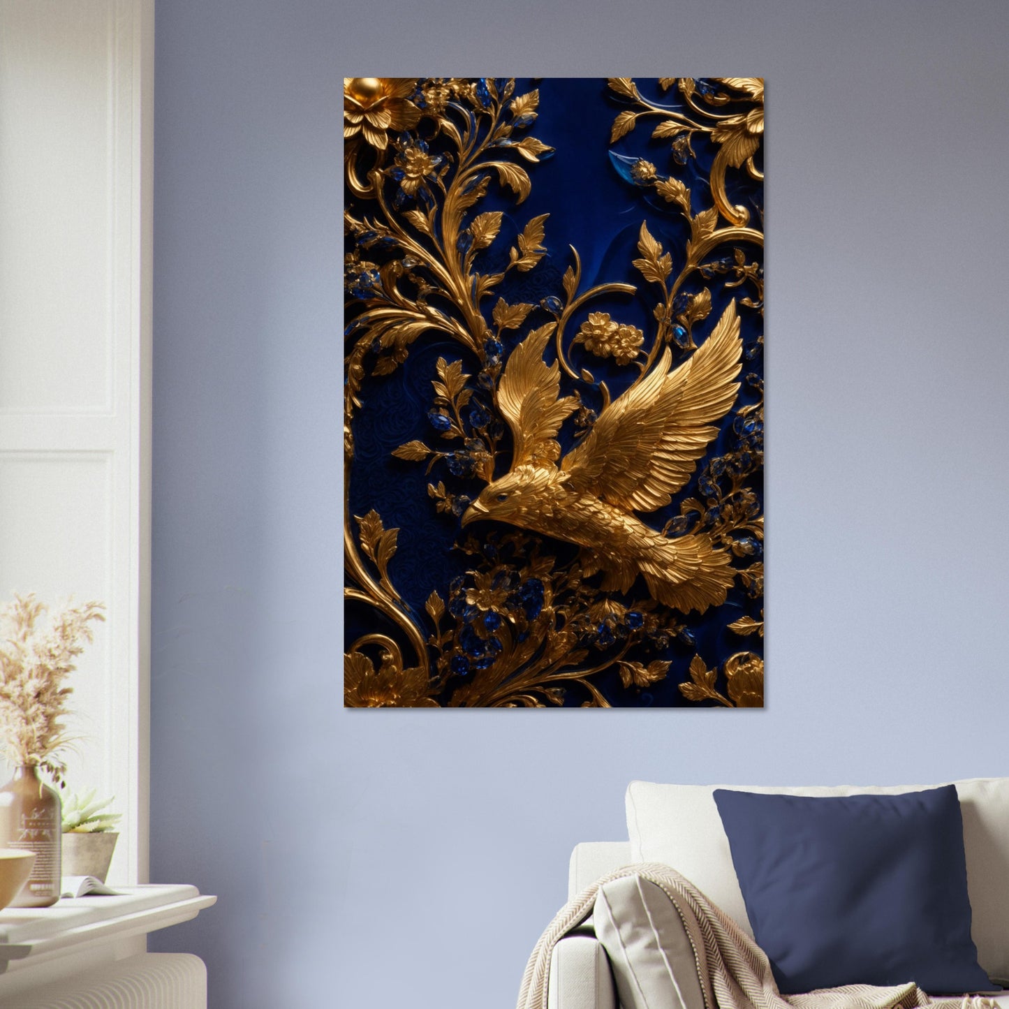 Elegance and Grandeur in Sapphire & Gold