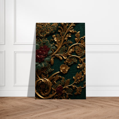 Resin Art in Maroon and Forest Green