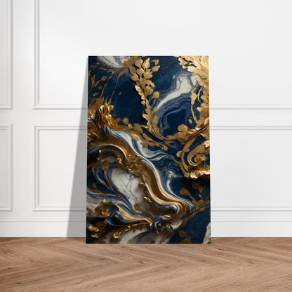 Marble Abstraction with Royal Flair