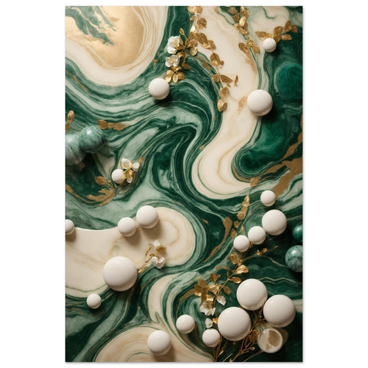 Marble Abstract with Relaxing Hues