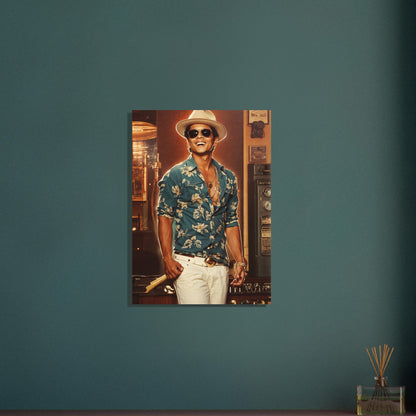 Retro Radiance: Bruno Mars in Timeless Style