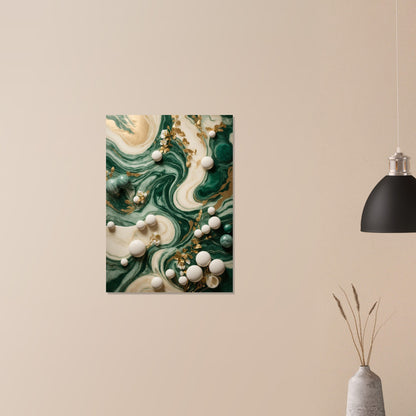 Marble Abstract with Relaxing Hues