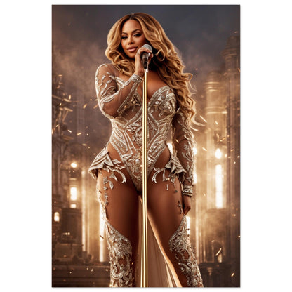 Golden Elegance: Beyoncé's Ethereal Performance