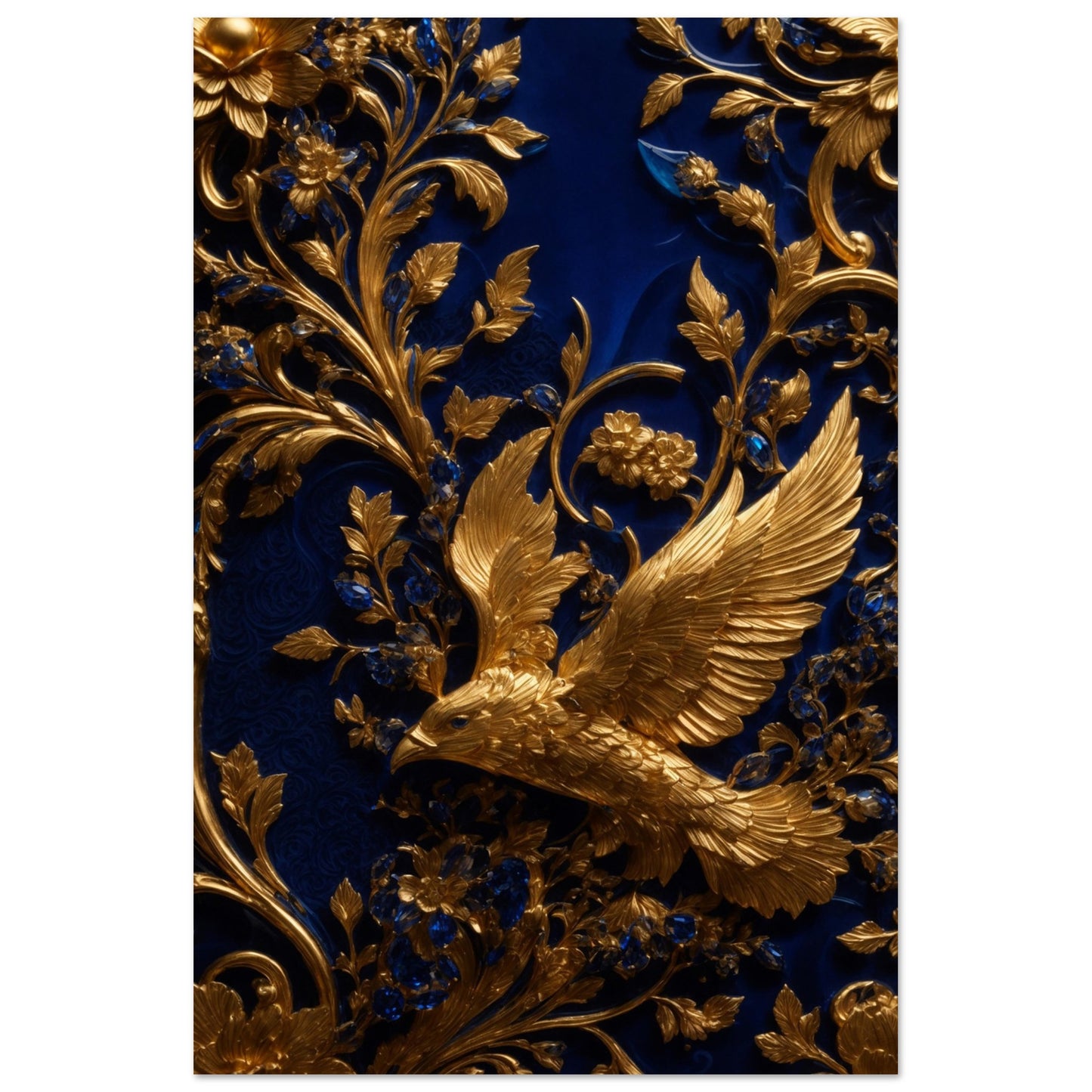 Elegance and Grandeur in Sapphire & Gold